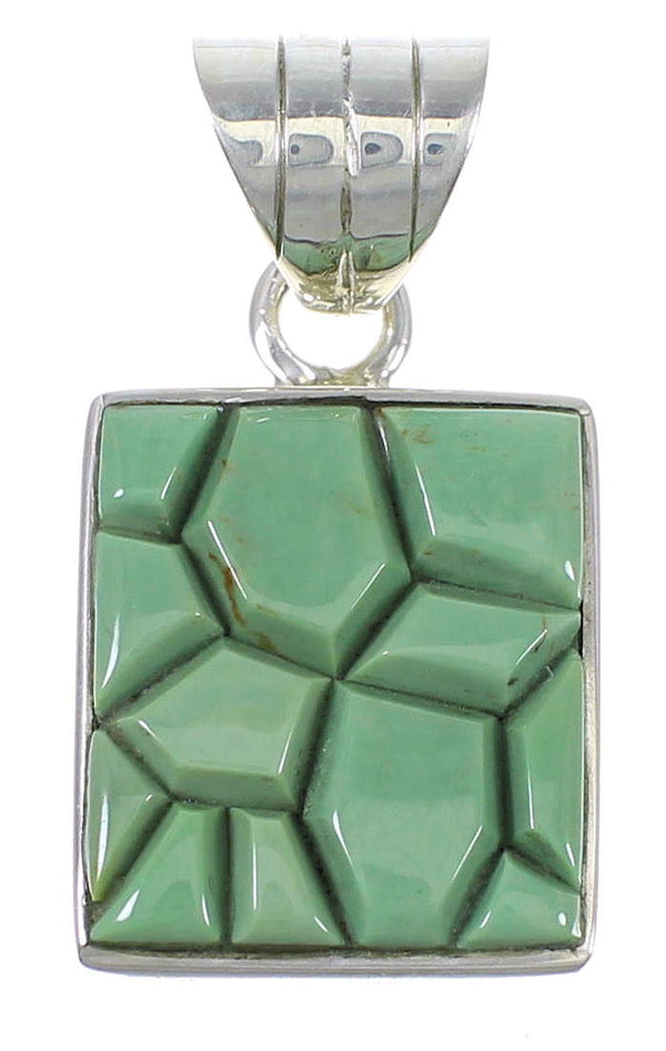Turquoise Sterling Silver Southwestern Pendant YX73888
